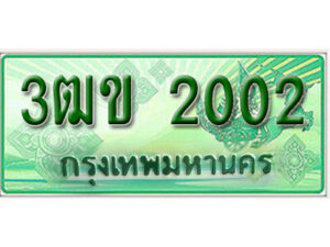 2. ทะเบียนสวย 2002 รถกระบะ – 3ฒข 2002 ทะเบียนป้ายเขียวเลขประมูล