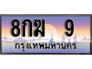 3. ทะเบียนรถ 9 ทะเบียนสวย เลขประมูล - 8กฆ 9​ จากกรมขนส่ง