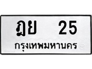 3.ป้ายทะเบียนรถ ฎย 25 ทะเบียนมงคล ฎย 25 จากกรมขนส่ง